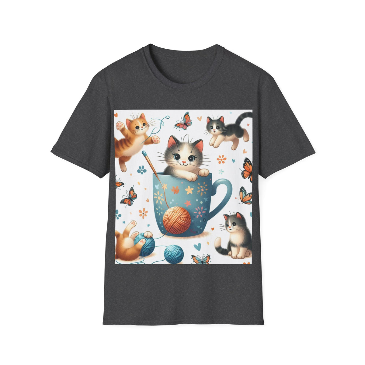 Purr-fect Comfort for Cat Lovers: Unisex Soft-Style T-Shirt - OLM Store