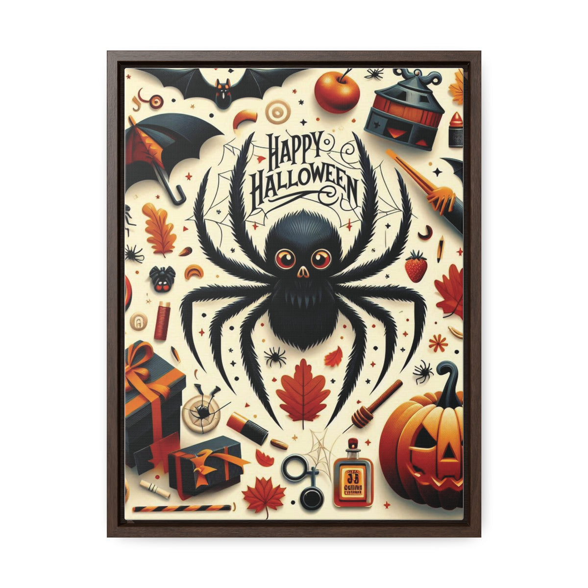 Halloween Canvas Wall Art - Vertical Gallery Wrap for Spooky Decor