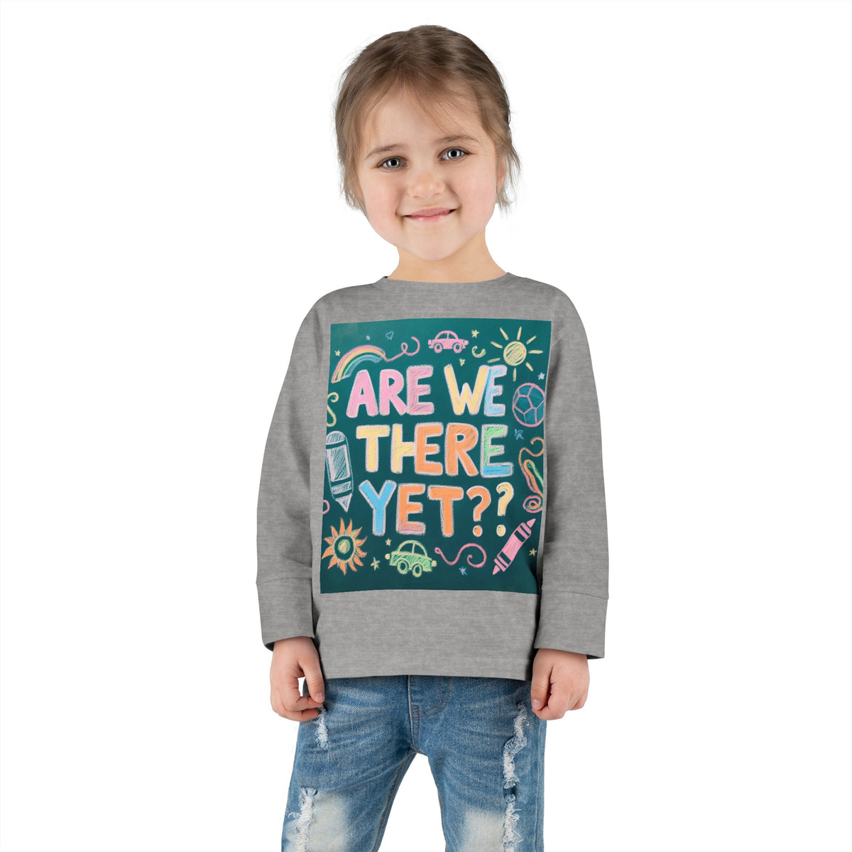 “Are We There Yet?” Toddler Long Sleeve Tee - OLM Store