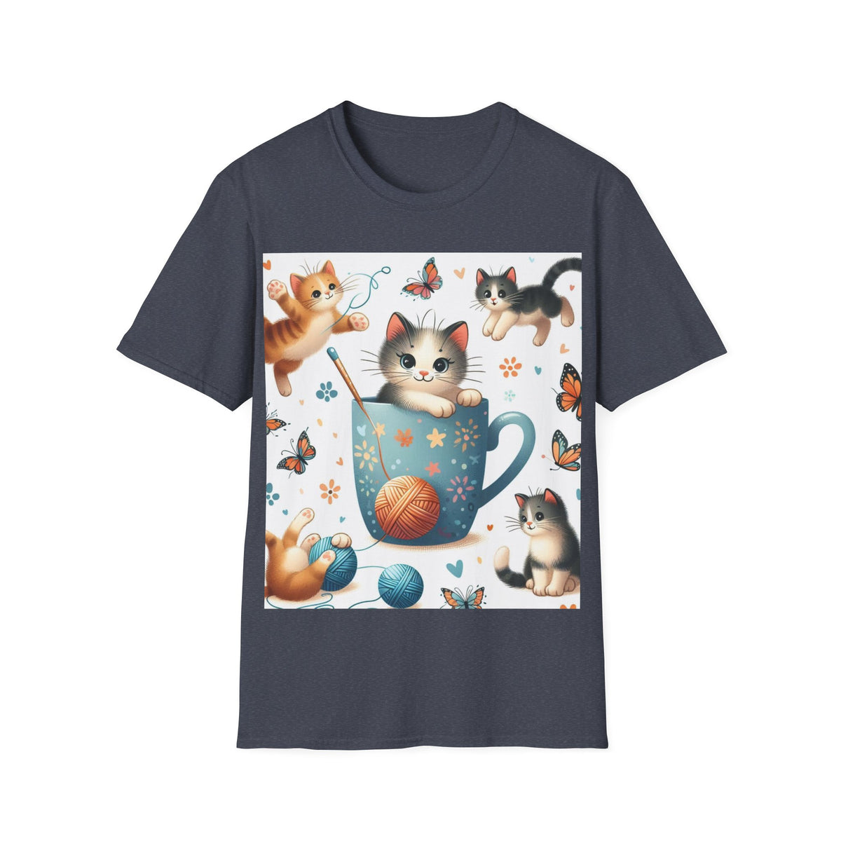 Purr-fect Comfort for Cat Lovers: Unisex Soft-Style T-Shirt - OLM Store
