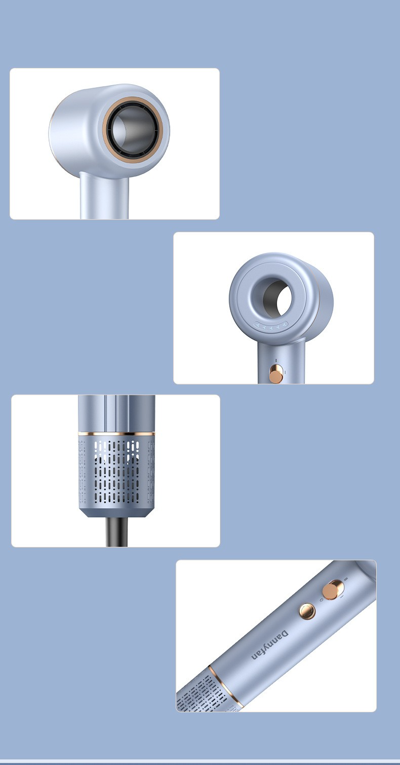 Hair Dryer – Blue Gray or Black & Purple