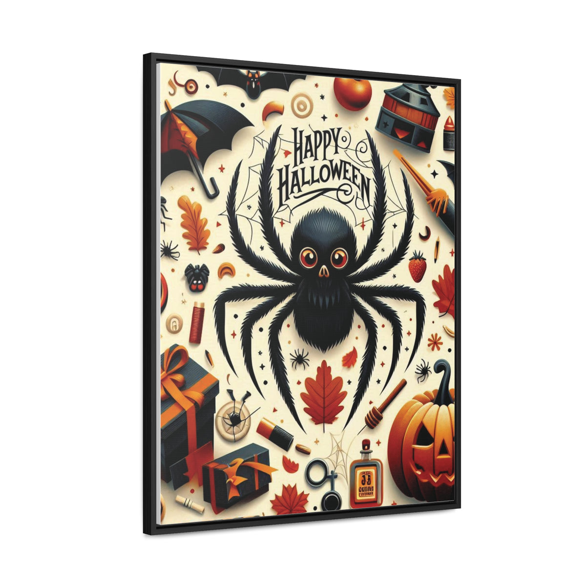 Halloween Canvas Wall Art - Vertical Gallery Wrap for Spooky Decor