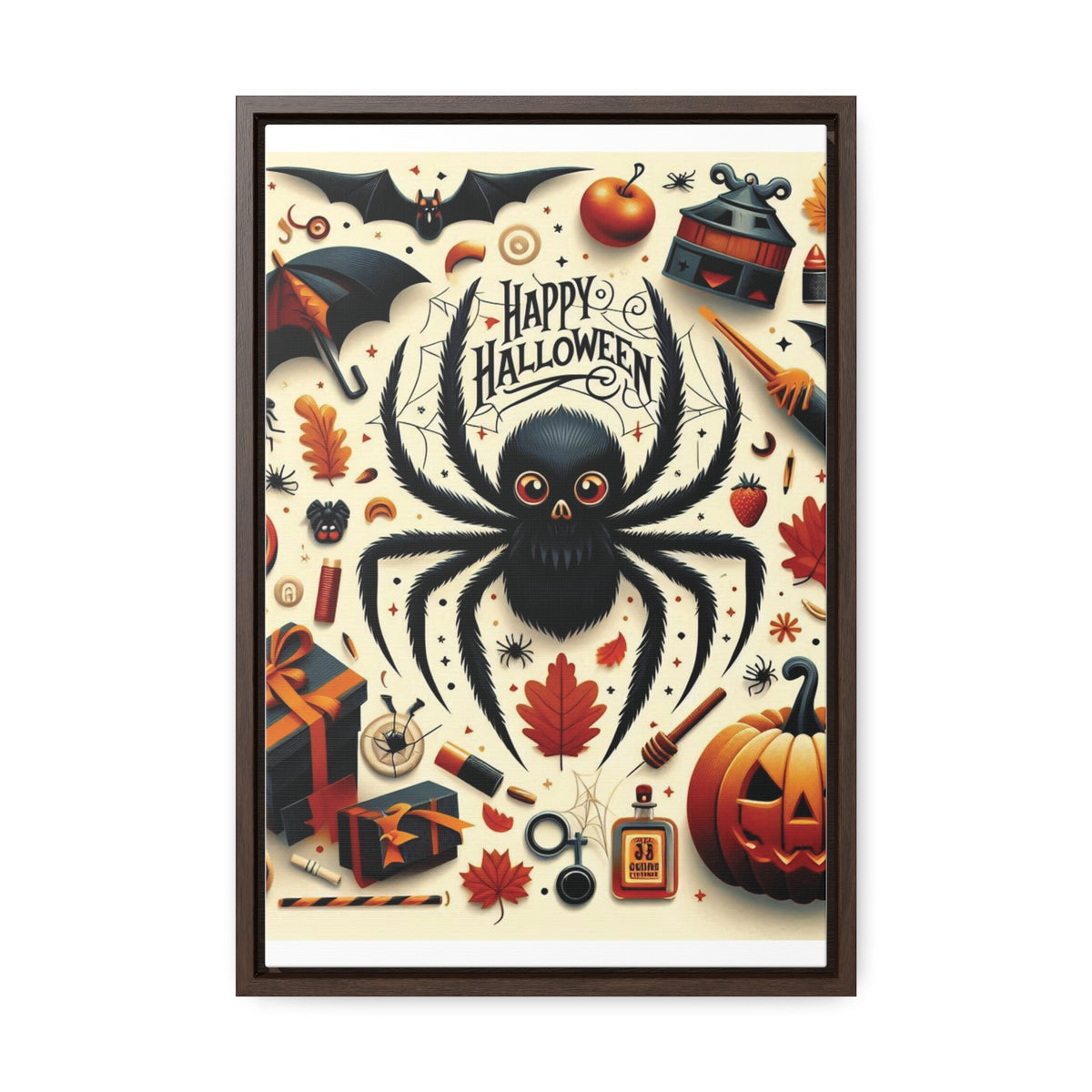 Halloween Canvas Wall Art - Vertical Gallery Wrap for Spooky Decor
