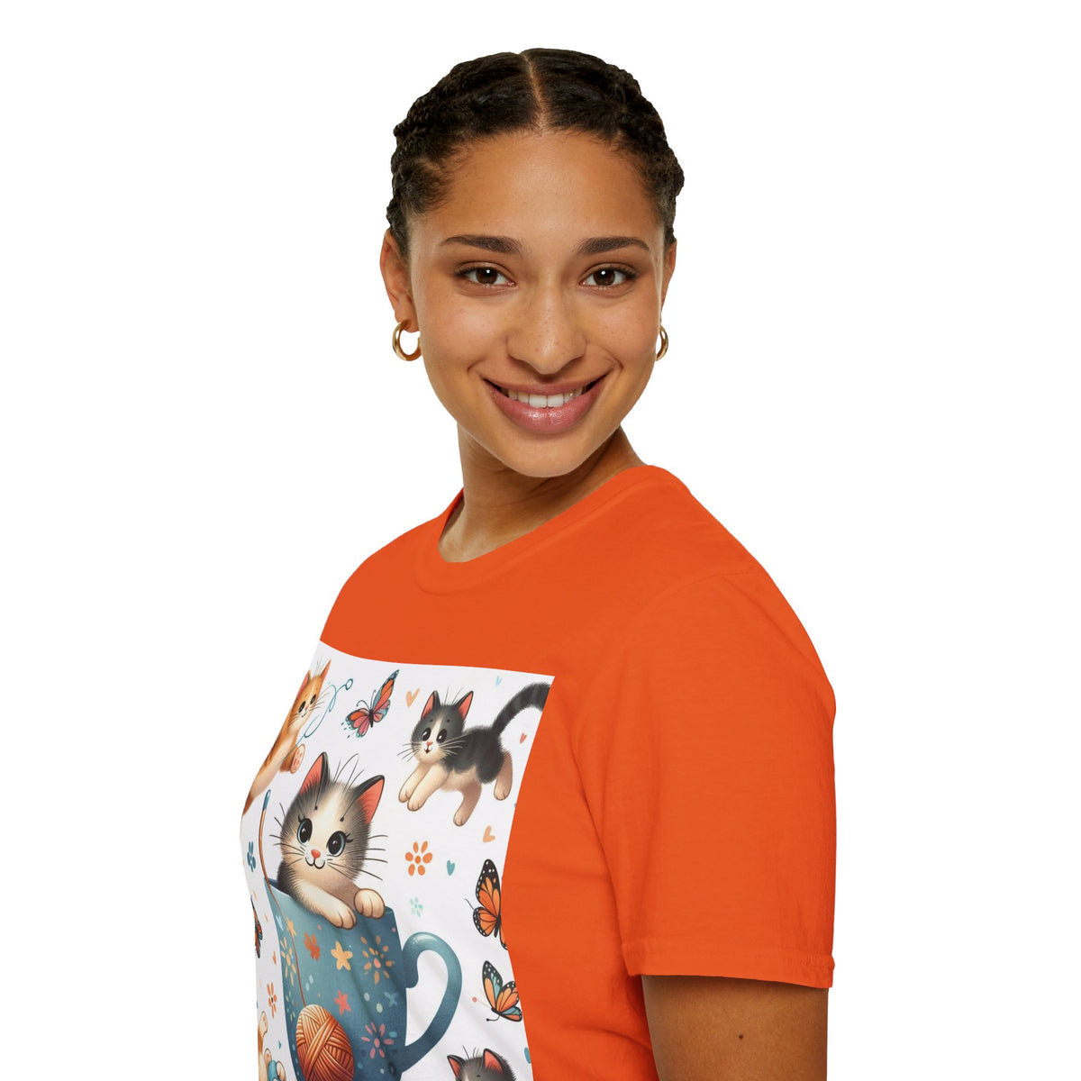 Purr-fect Comfort for Cat Lovers: Unisex Soft-Style T-Shirt - OLM Store