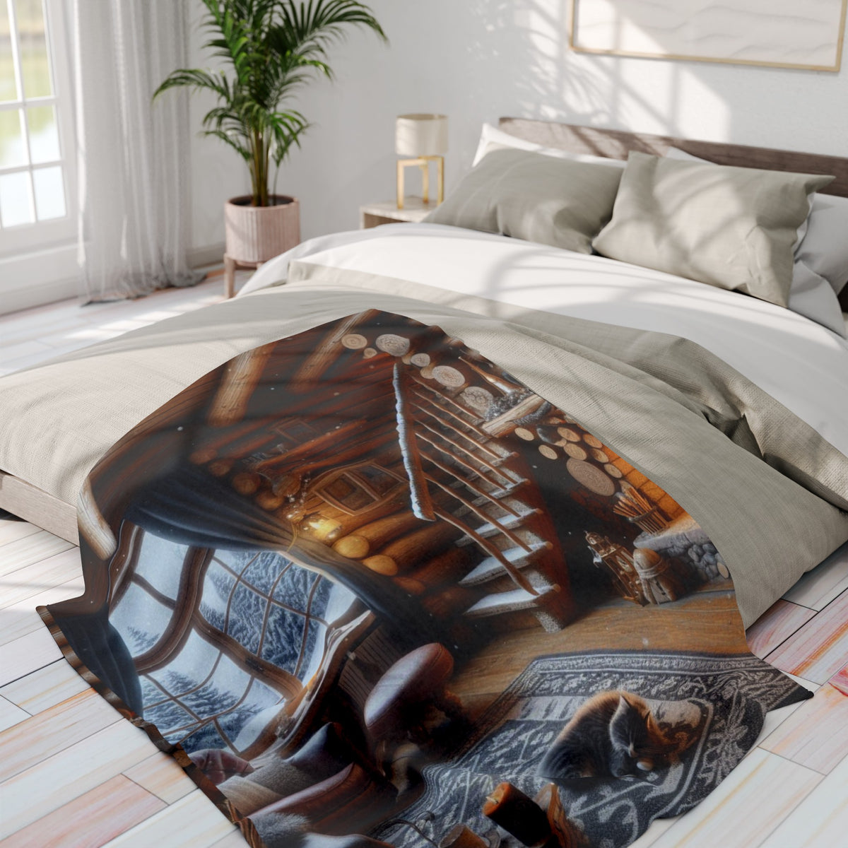 Fire place Arctic Fleece Blanket - OLM Store
