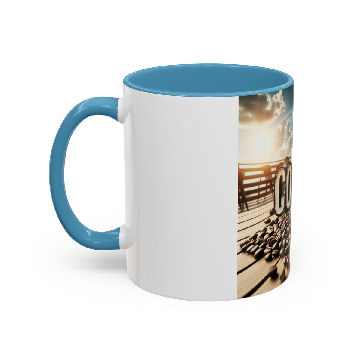 Coffee Beans Accent Coffee Mug (11, 15oz) - OLM Store