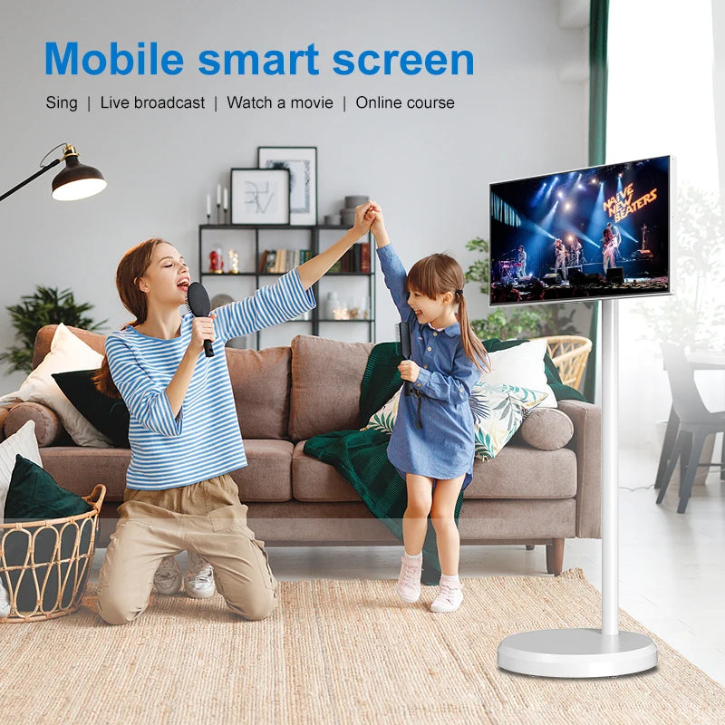 Experience Ultimate Flexibility with the 21.5 Inch Battery-Powered Smart TV