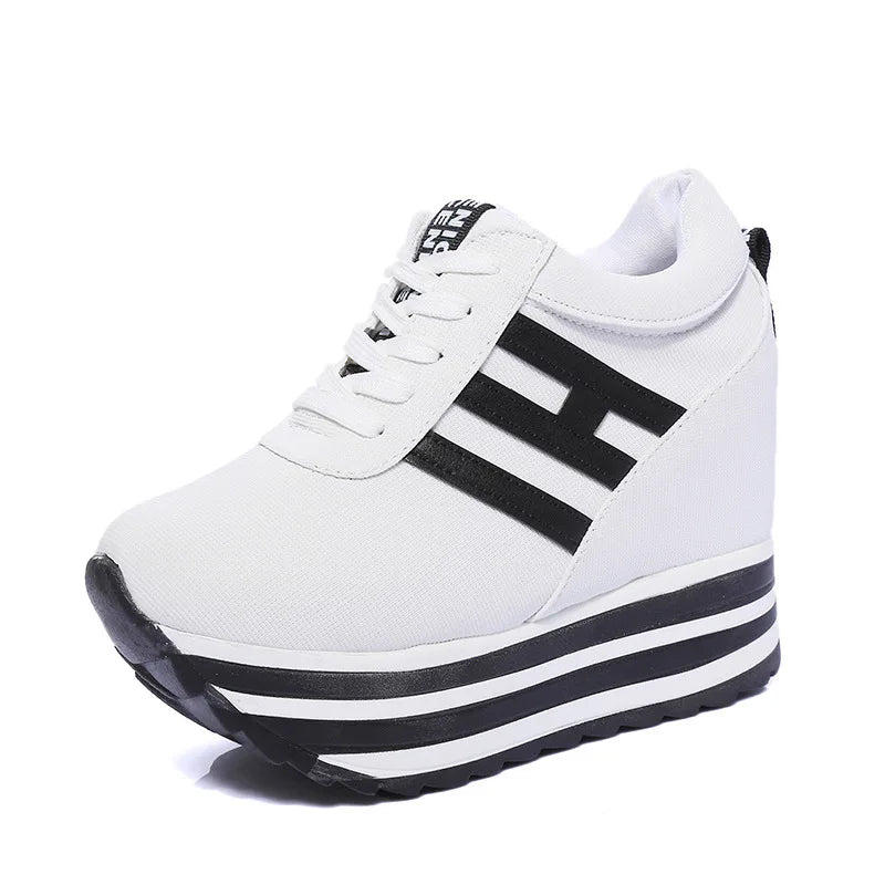 Spring’s Chic Hidden Wedge Sneakers - OLM Store