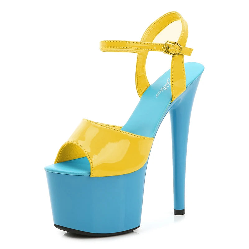 Elevate Your Style with Modern Platform High Heels – 6.7" Stiletto Sandals for Parties, Pole Dance & Summer Events (US 4–10.5)
