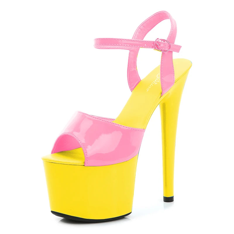 Elevate Your Style with Modern Platform High Heels – 6.7" Stiletto Sandals for Parties, Pole Dance & Summer Events (US 4–10.5)