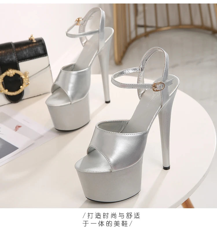 Elevate Your Style with Modern Platform High Heels – 6.7" Stiletto Sandals for Parties, Pole Dance & Summer Events (US 4–10.5)