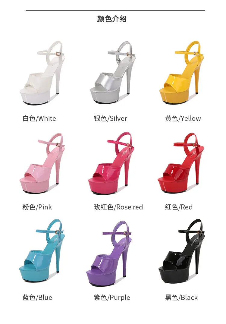 Elevate Your Style with Modern Platform High Heels – 6.7" Stiletto Sandals for Parties, Pole Dance & Summer Events (US 4–10.5)
