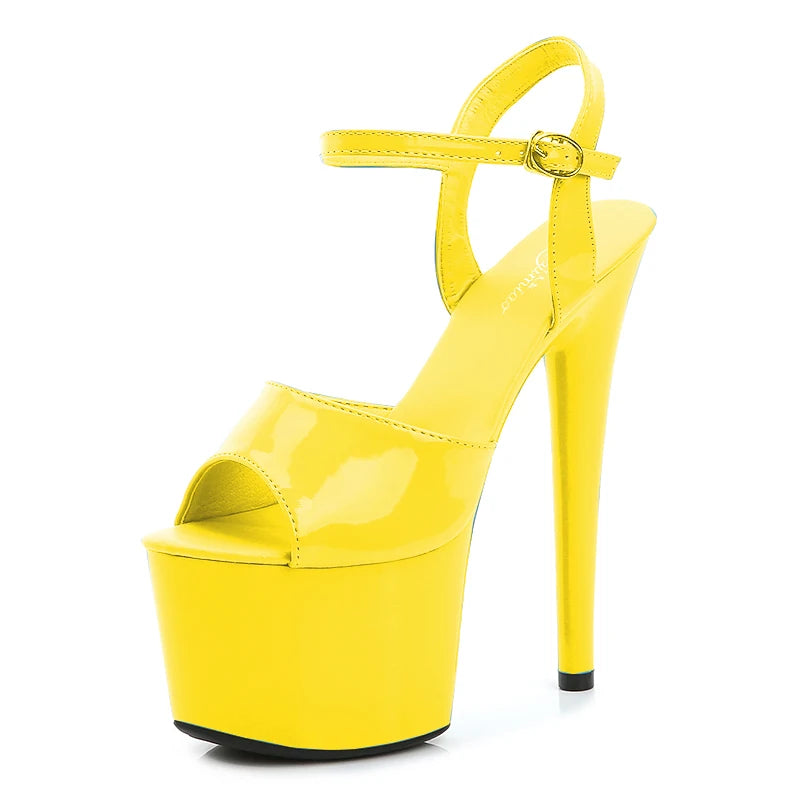 Elevate Your Style with Modern Platform High Heels – 6.7" Stiletto Sandals for Parties, Pole Dance & Summer Events (US 4–10.5)