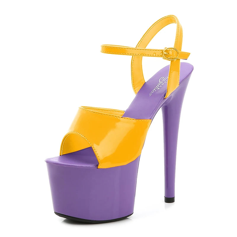 Elevate Your Style with Modern Platform High Heels – 6.7" Stiletto Sandals for Parties, Pole Dance & Summer Events (US 4–10.5)
