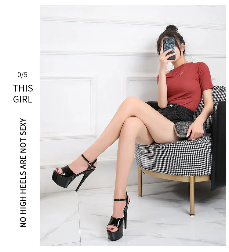 Elevate Your Style with Modern Platform High Heels – 6.7" Stiletto Sandals for Parties, Pole Dance & Summer Events (US 4–10.5)