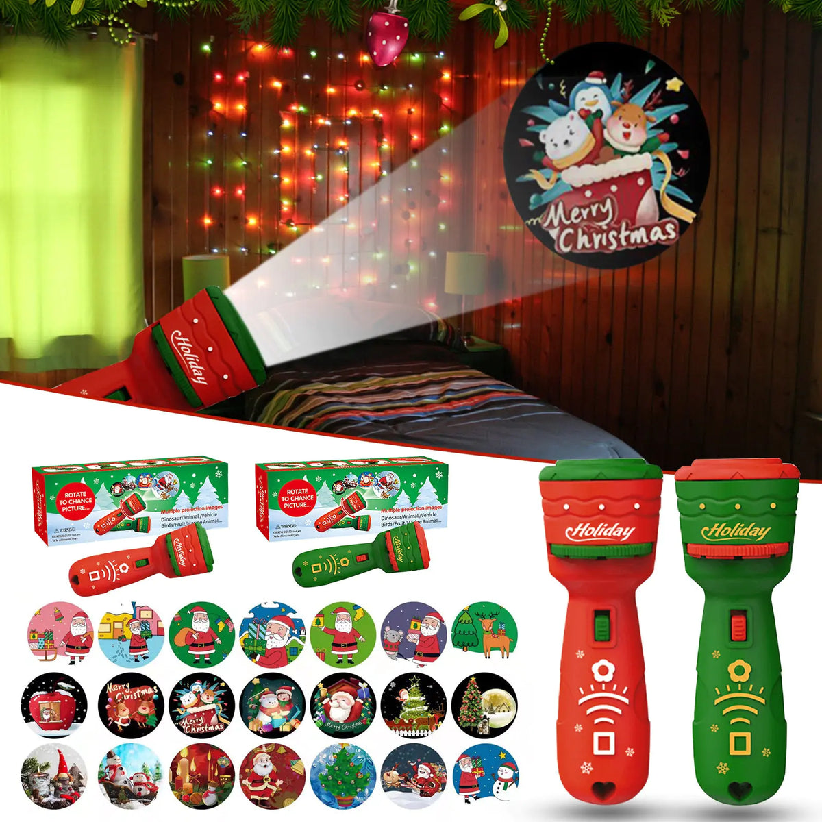 Christmas Projection Flashlight – Create Magical Holiday Moments