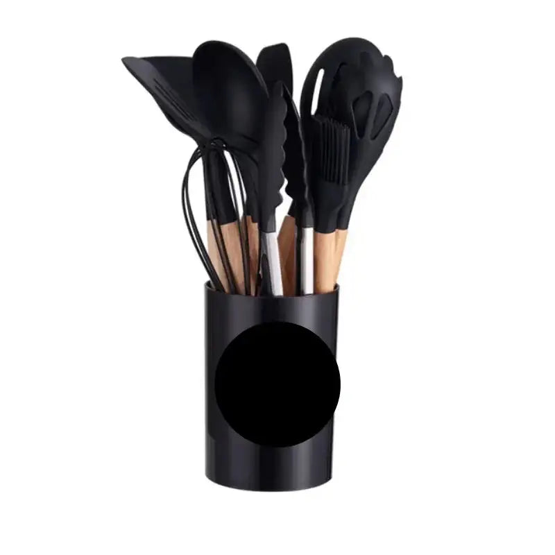 Nordic Silicone Cooking Utensils Set - 12 Essential Pieces for Effortless Cooking
