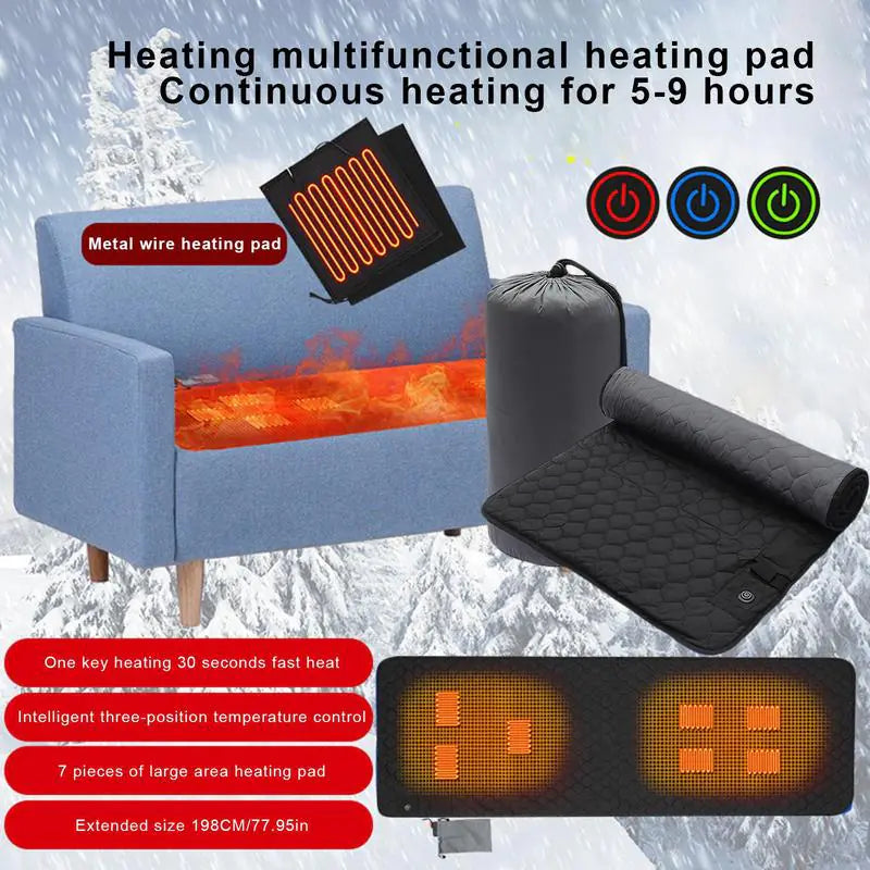 Stay Cozy Anywhere with the Outdoor USB Heating Sleeping Mat