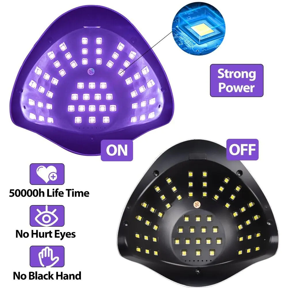 Achieve Salon-Quality Nails with the 220W Nail Dryer LED Lamp