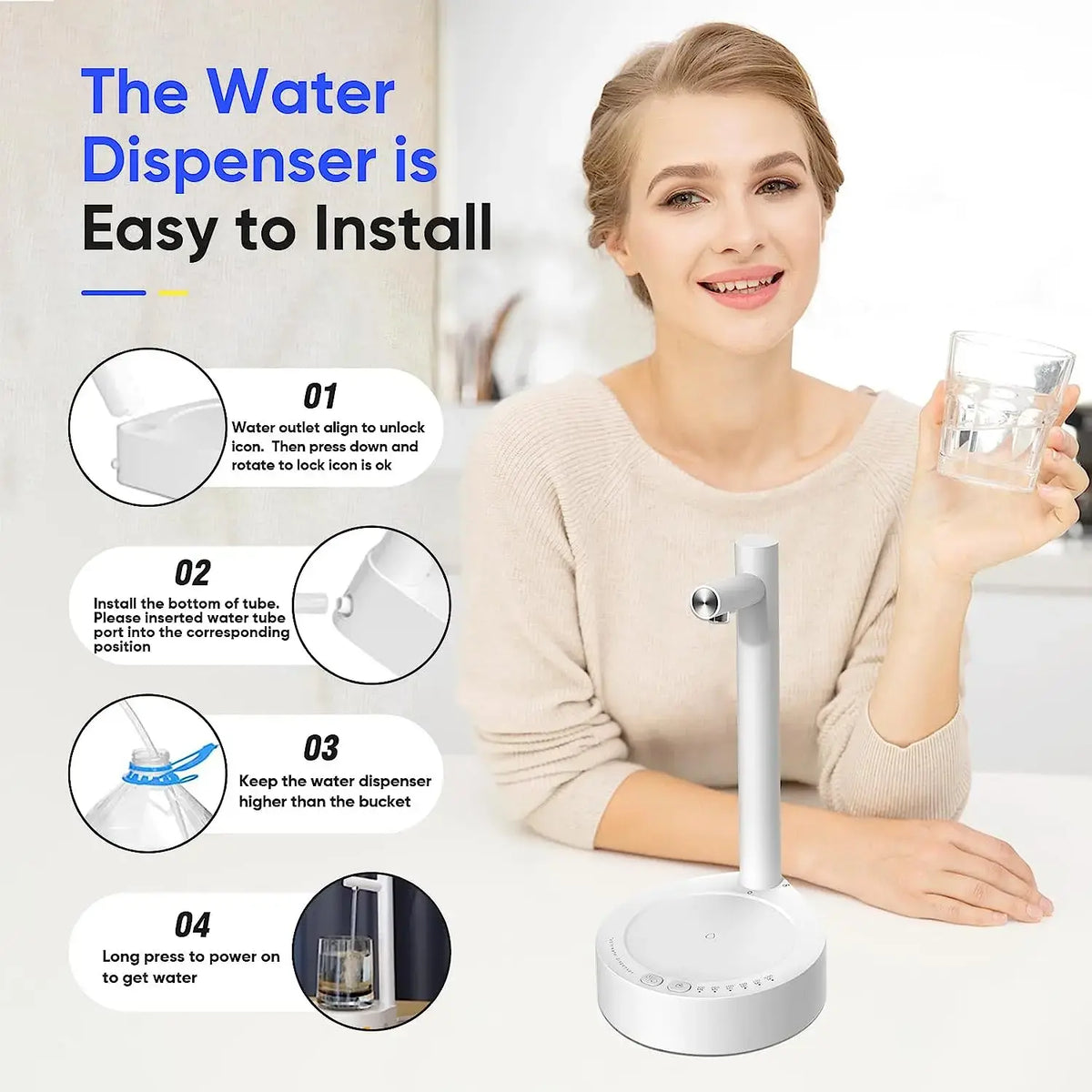 Effortless Hydration with Our Automatic Desktop Water Dispenser