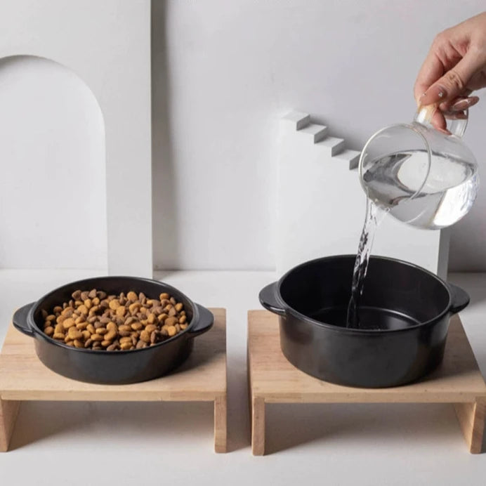 Black Cat Ceramic Pet Bowl - OLM Store