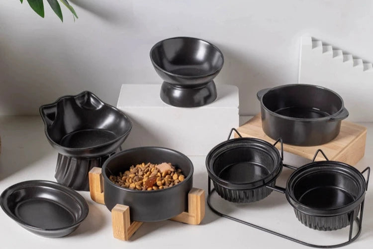 Black Cat Ceramic Pet Bowl - OLM Store