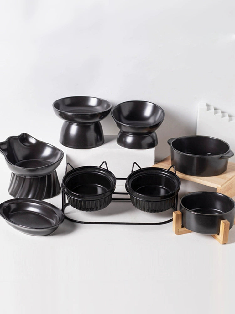 Black Cat Ceramic Pet Bowl - OLM Store