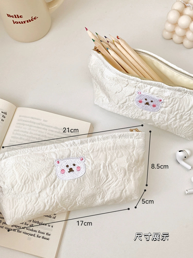 Little White Bear Pencil Case - OLM Store