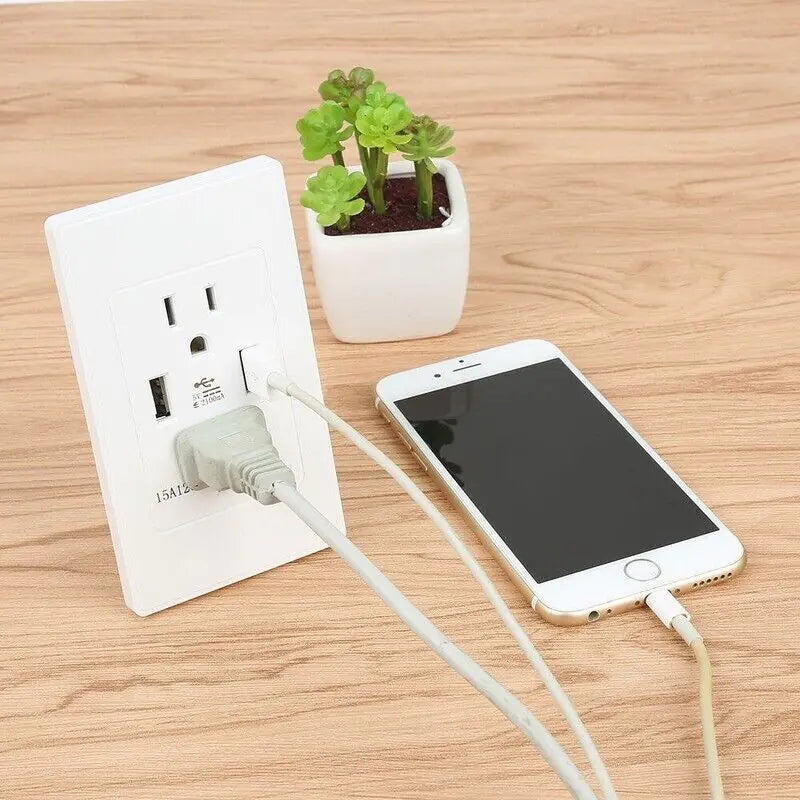Dual USB Wall Outlet Charger - Upgrade Your Charging Experience