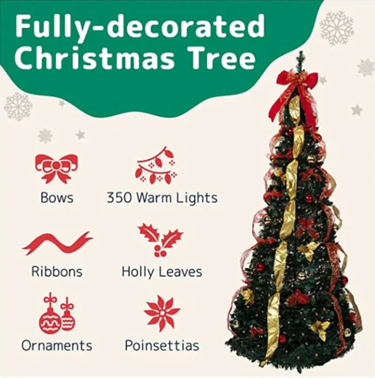 Foldable PVC Christmas Tree – Effortless Holiday Cheer for Your Home!