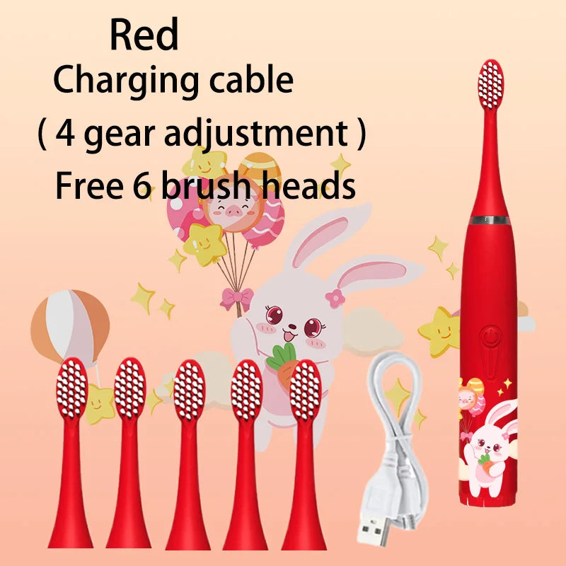 Children's Waterproof Rechargeable Sonic Toothbrush - OLM Store