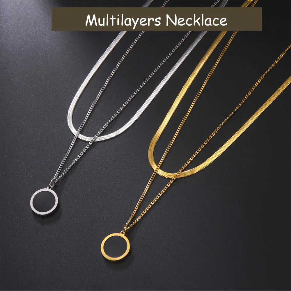 Elevate Your Elegance with the Multilayer Snake Chain Necklace for Women
