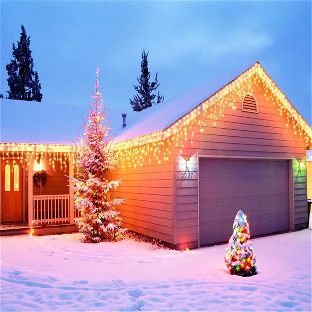 Transform Your Space with Our LED Waterfall Curtain String Lights