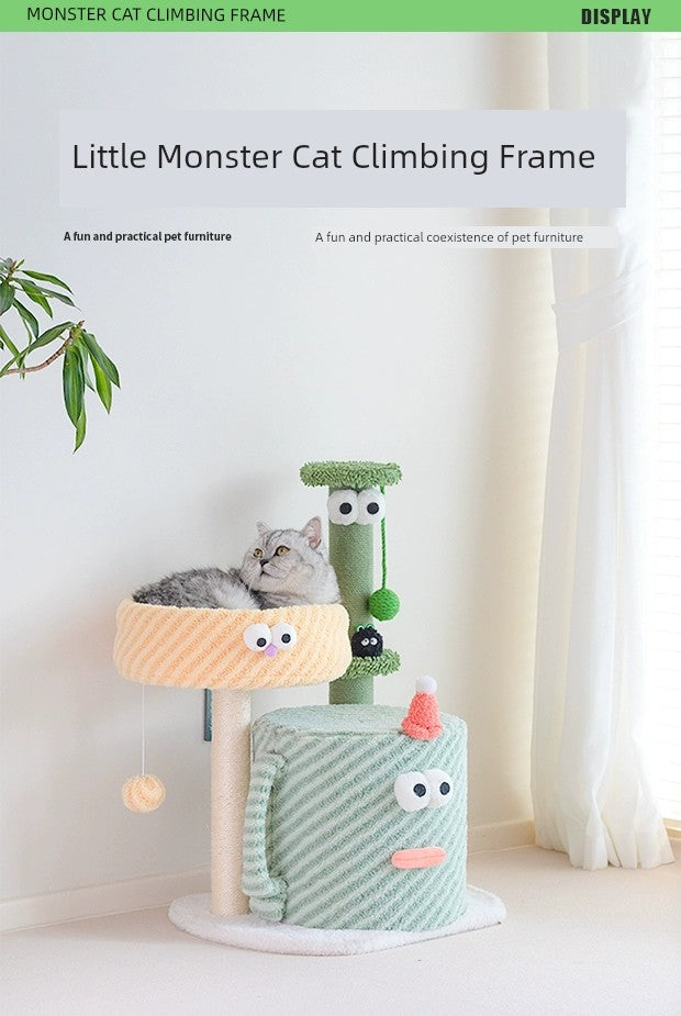 Small Monster Cat Climbing Frame – The Ultimate Playground for Your Feline Friend