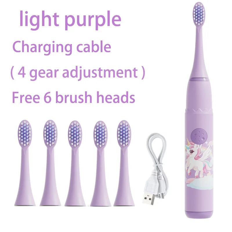 Children's Waterproof Rechargeable Sonic Toothbrush - OLM Store