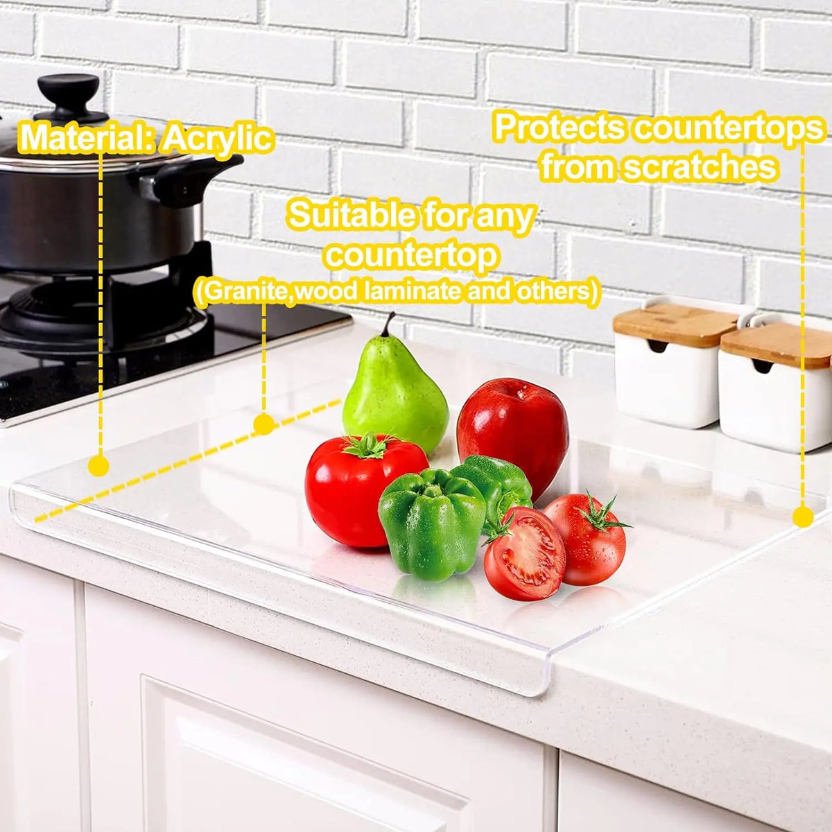Enhance Your Culinary Experience with Our Eco-Friendly Acrylic Cutting Board