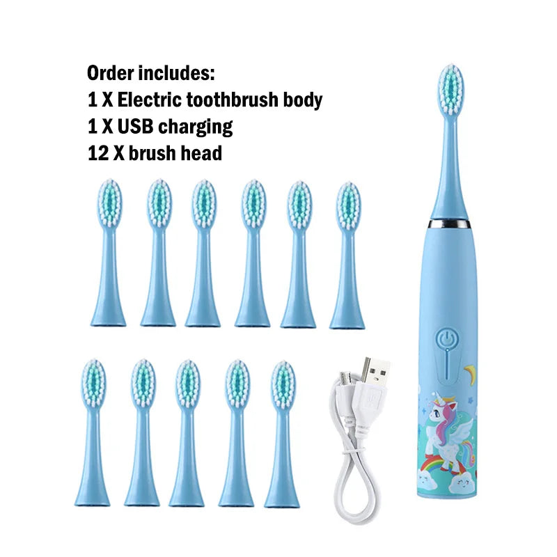 Children's Waterproof Rechargeable Sonic Toothbrush - OLM Store