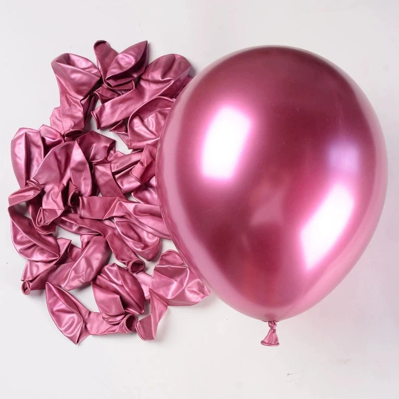 Elevate Your Celebrations with Our Metallic Chrome Balloon Set - Perfect for Weddings, Baby Showers, and Birthdays