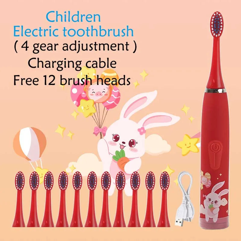 Children's Waterproof Rechargeable Sonic Toothbrush - OLM Store