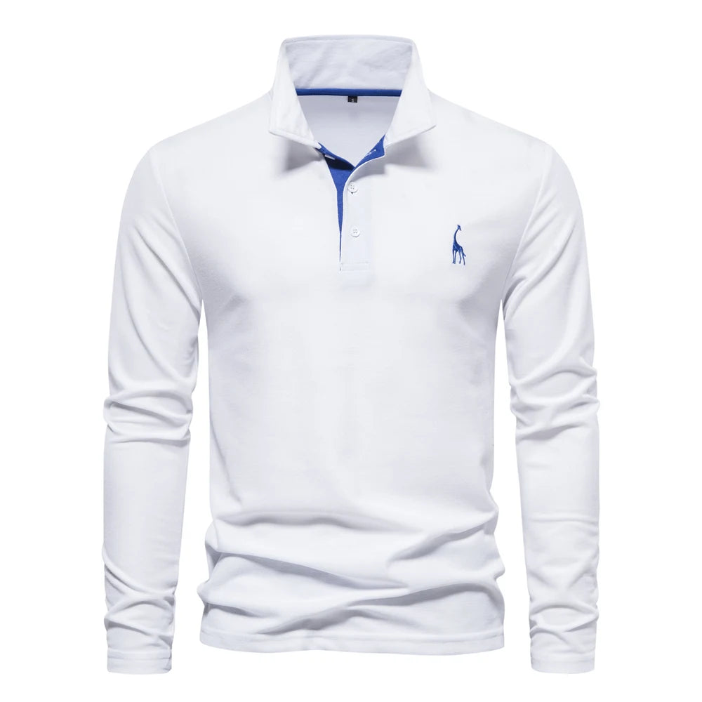 Men’s Deer Embroidery Polo Shirt - OLM Store