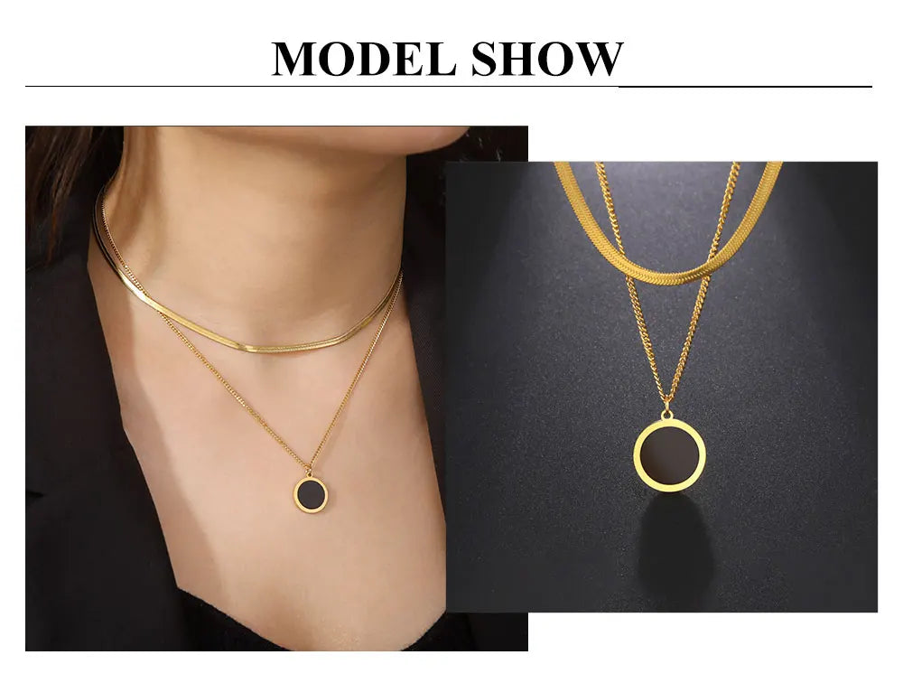 Elevate Your Elegance with the Multilayer Snake Chain Necklace for Women