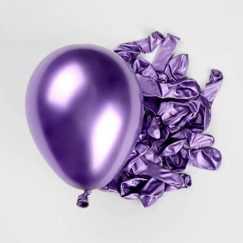 Elevate Your Celebrations with Our Metallic Chrome Balloon Set - Perfect for Weddings, Baby Showers, and Birthdays