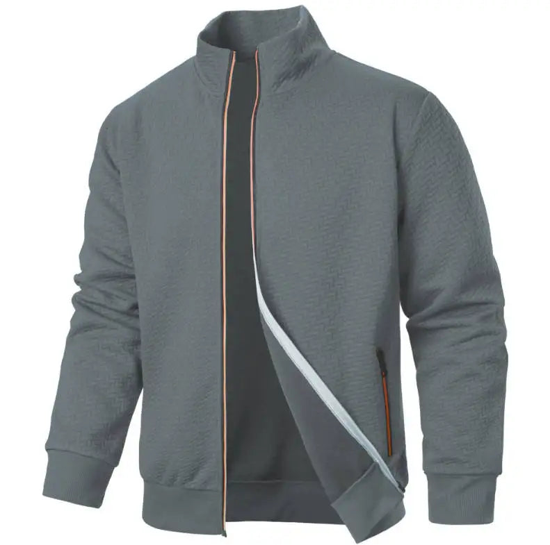 Elevate Your Style with Our Premium Men's Zipper Cardigan Jacket
