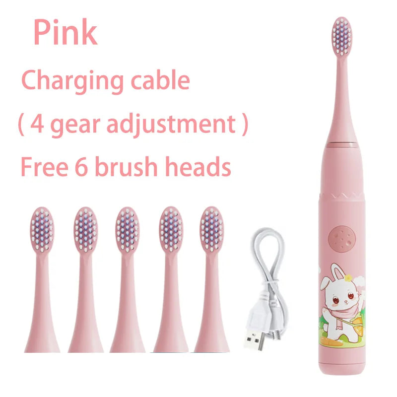 Children's Waterproof Rechargeable Sonic Toothbrush - OLM Store