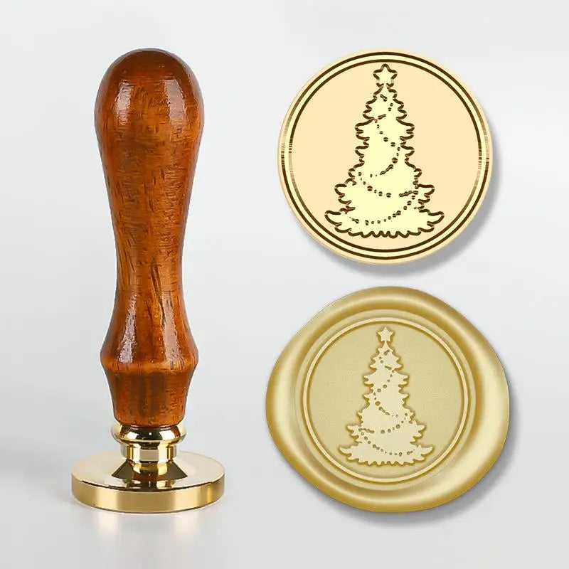 Christmas Wax Seal Stamps Head with Wooden Handle - OLM Store