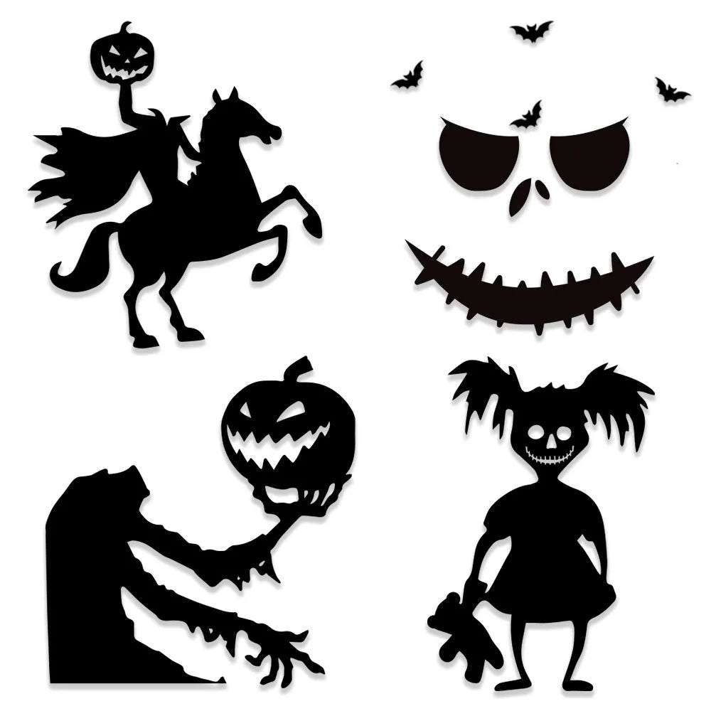 Transform Your Home with Festive Halloween Door and Window Stickers