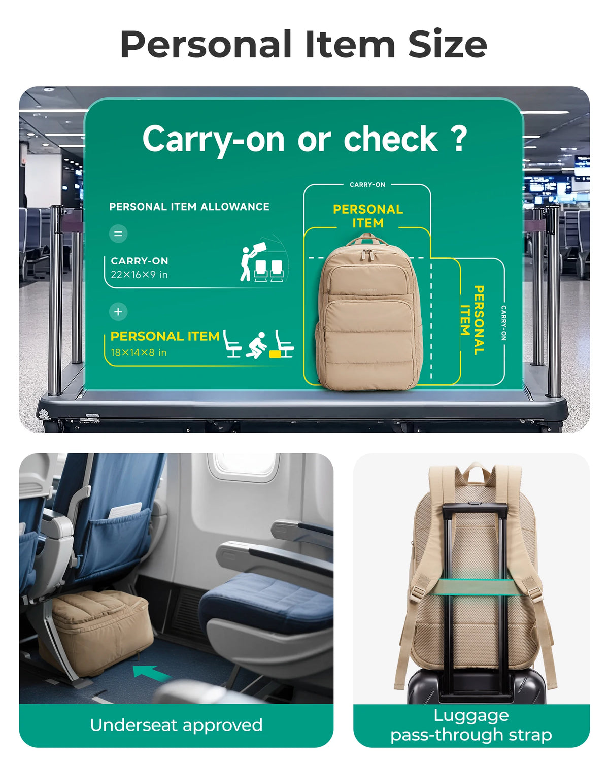 BAGSMART 35L Travel Backpack - Your Ultimate Carry-On for Effortless Journeys