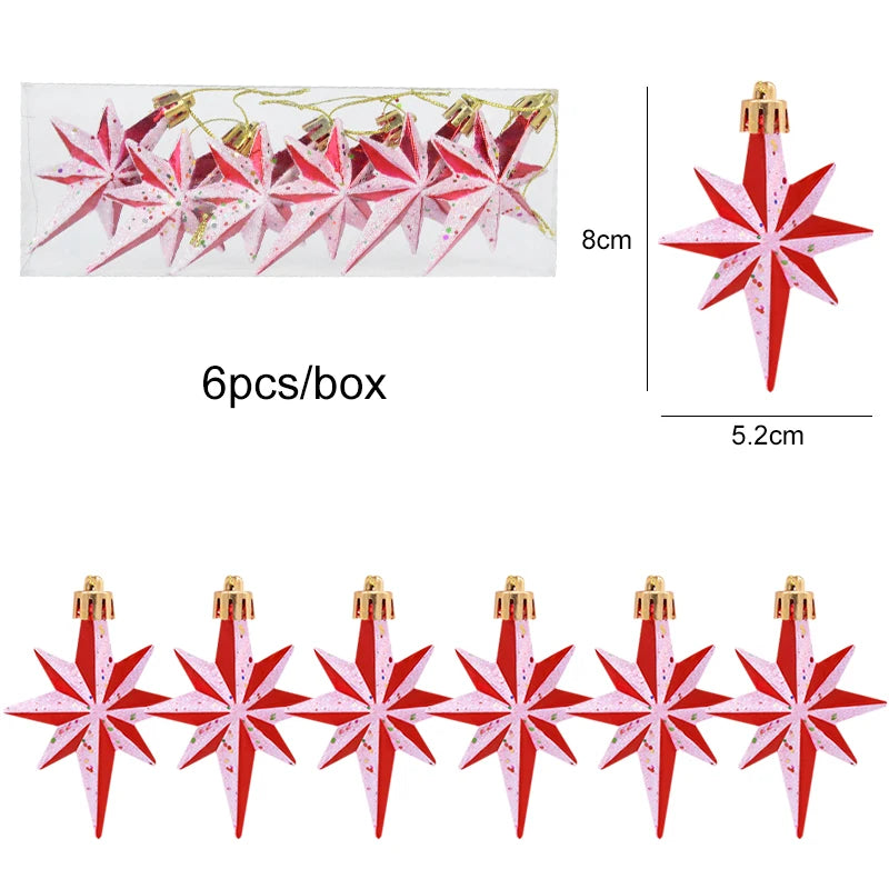 6pcs Christmas Lollipop Candy Cane Pendant - OLM Store