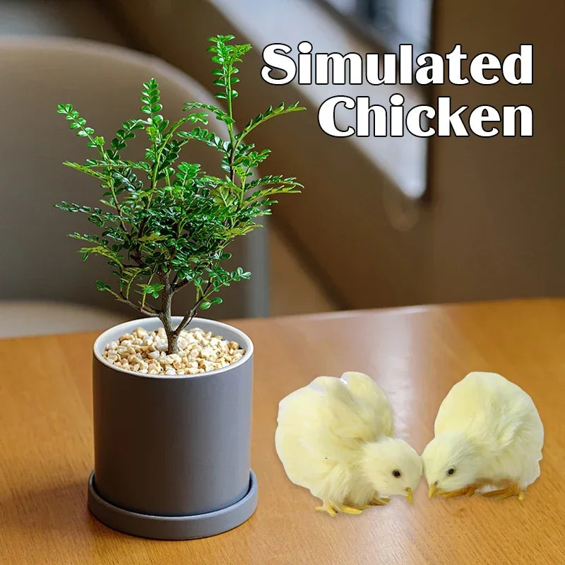 Charming Realistic Plush Baby Chick Decorations – 5-Piece Set for Your Spring Decor