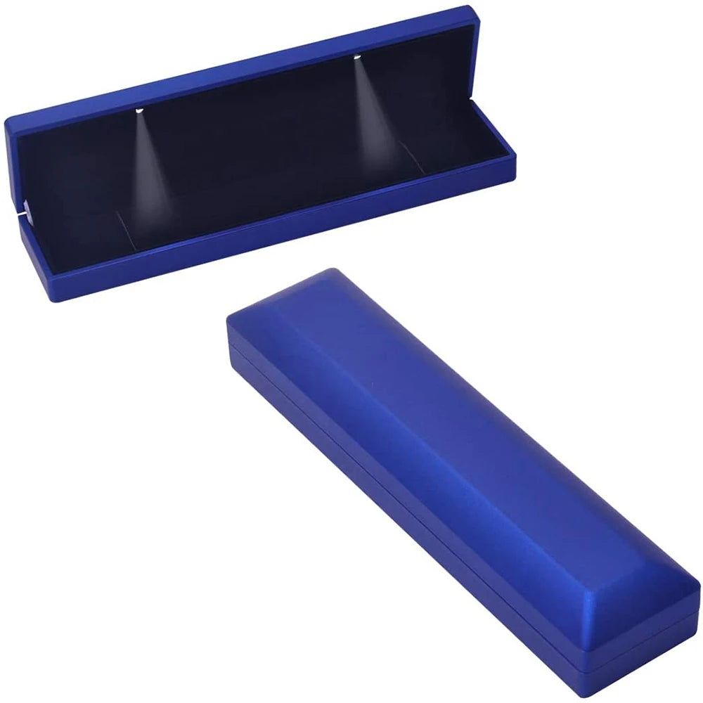 Illuminate Your Moments with the LED Light Necklace Gift Box – Velvet Jewelry Presentation Case
